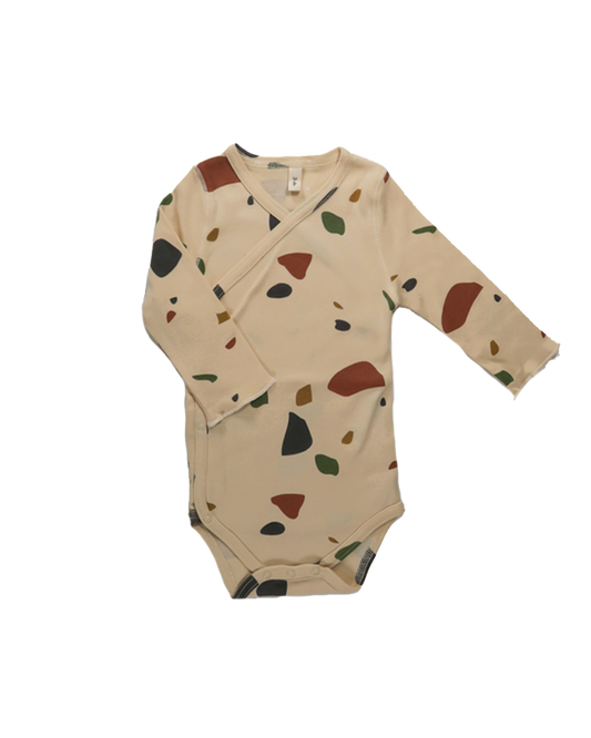 BODYSUIT ORGANIC ZOO TERRAZZO