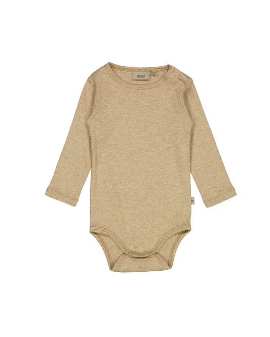 BODYSUIT WHEAT DARK OAT MELANGE