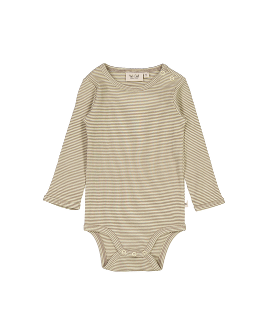 BODYSUIT WHEAT WARM STONE STRIPE