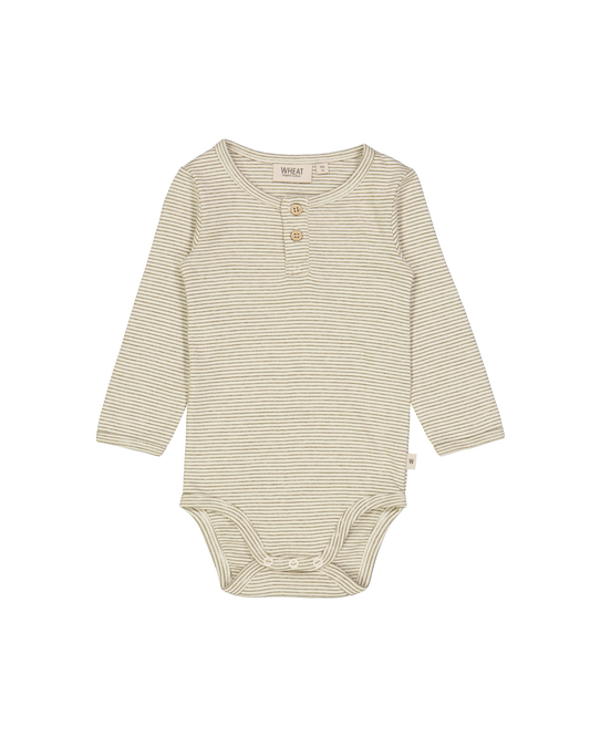 BODYSUIT WHEAT SEAWEED STRIPE