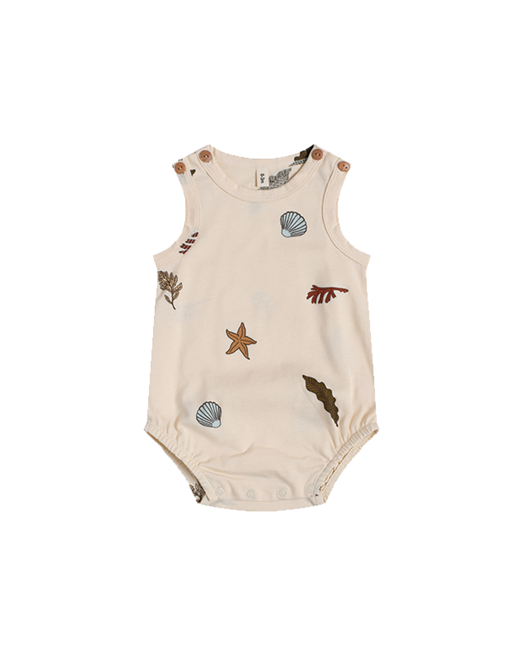 BODYSUIT ORGANIC ZOO SEAWEED 68