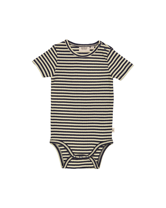 BODYSUIT WHEAT MIDNIGHT STRIPE