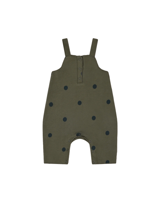 ONESIE ORGANIC ZOO OLIVE DOTS