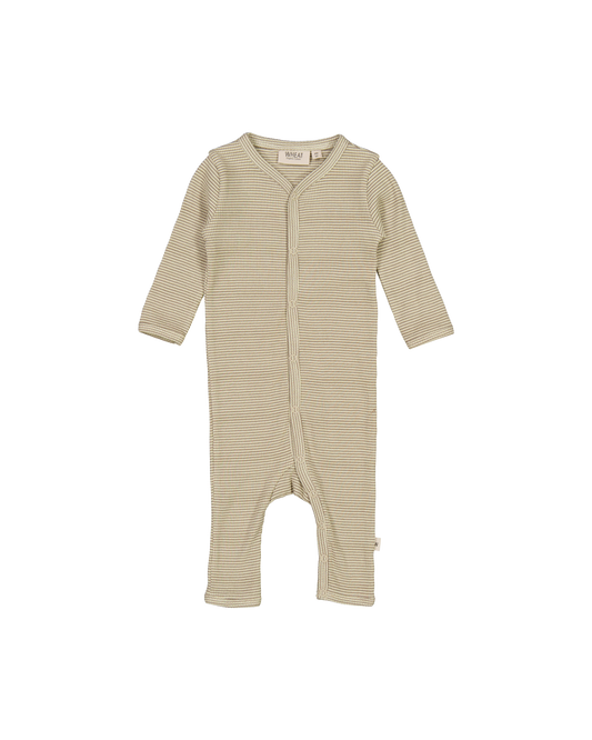 ONESIE WHEAT WARM STONE STRIPE