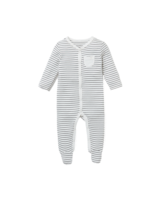 PYJAMA MORI GREY STRIPE